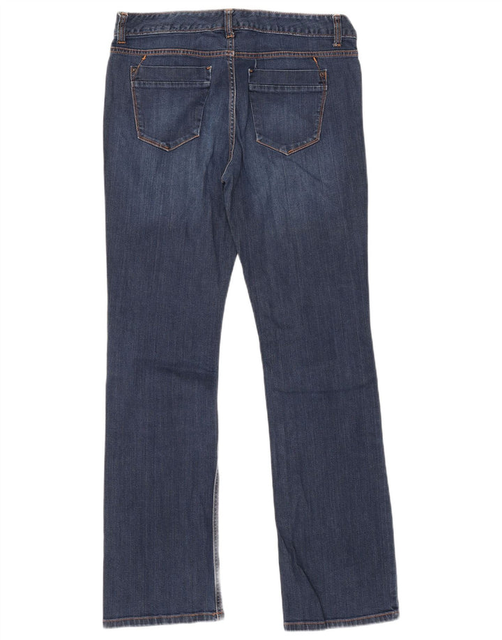 MOSSIMO Damen Curvy Bootcut Jeans US 12 Large W32 L32 Blaue Baumwolle