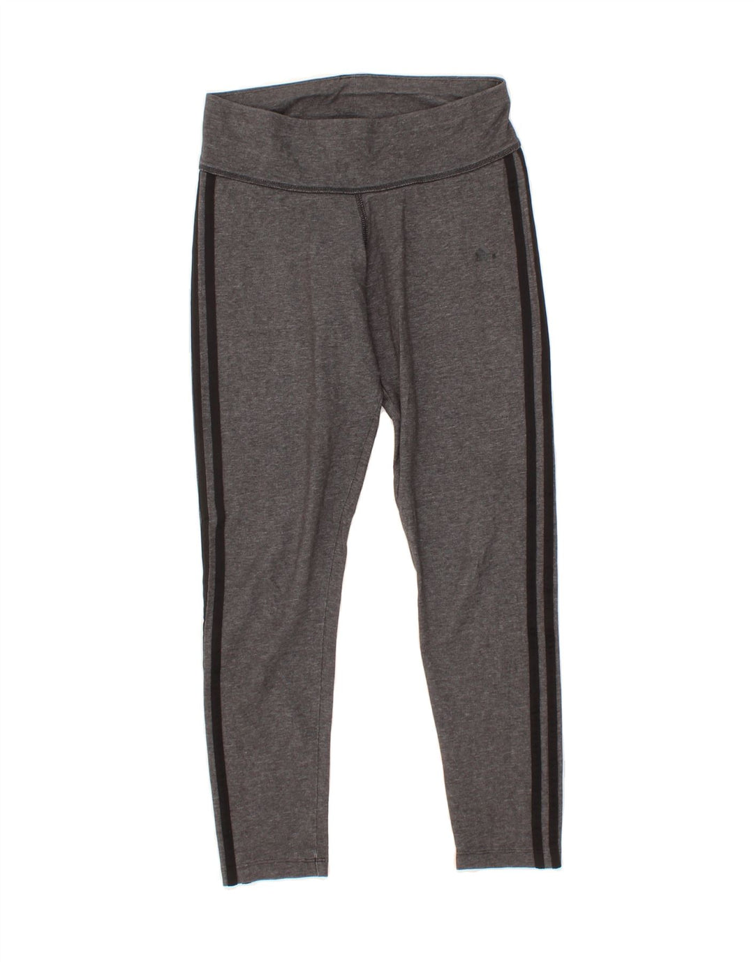 ADIDAS Womens Leggings UK 8/10 Small  Grey Vintage Adidas and Second-Hand Adidas from Messina Hembry 