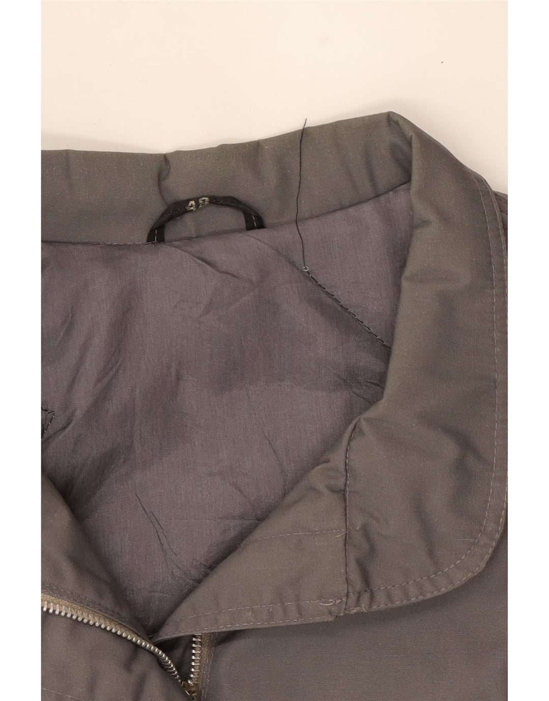 VINTAGE Womens Bomber Jacket IT 48 XL Grey Polyester Vintage Vintage and Second-Hand Vintage from Messina Hembry 