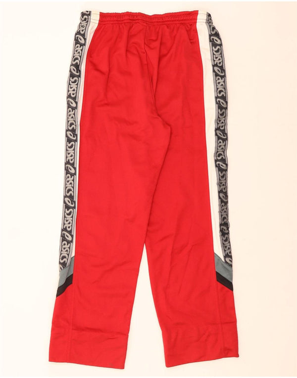 Asics Herren-Trainingshose mit Grafik, IT 56 XL, rotes Colourblock-Polyamid
