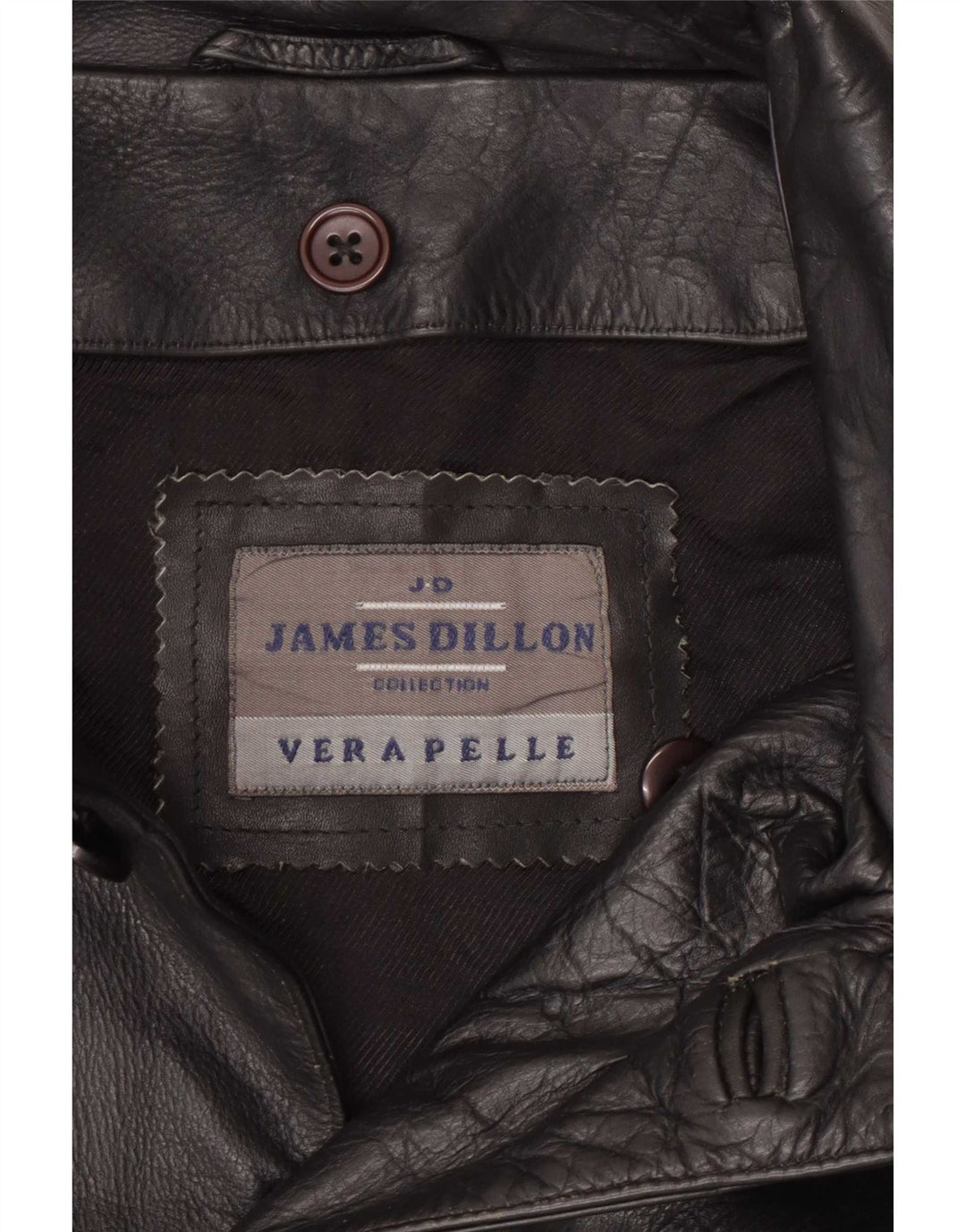 James Dillon Herren Lederjacke UK 42 XL Schwarz