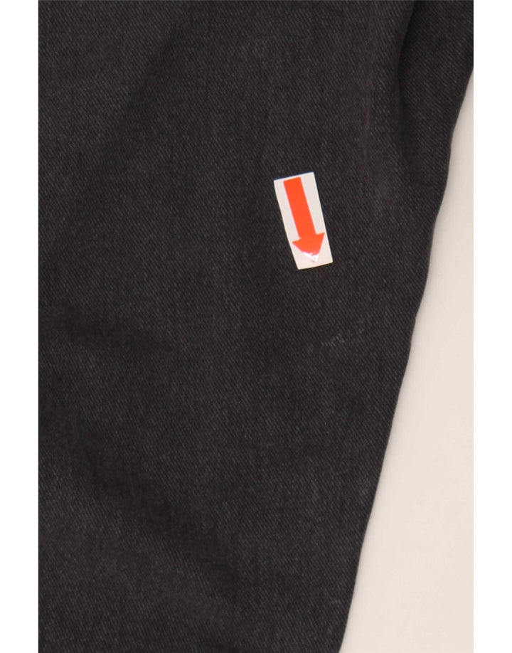 Armani Herren Straight Jeans W36 L30 Schwarze Baumwolle