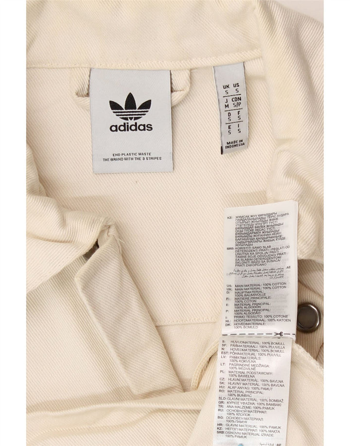 Adidas Herren Bomberjacke UK 36 Small Off White Cotton