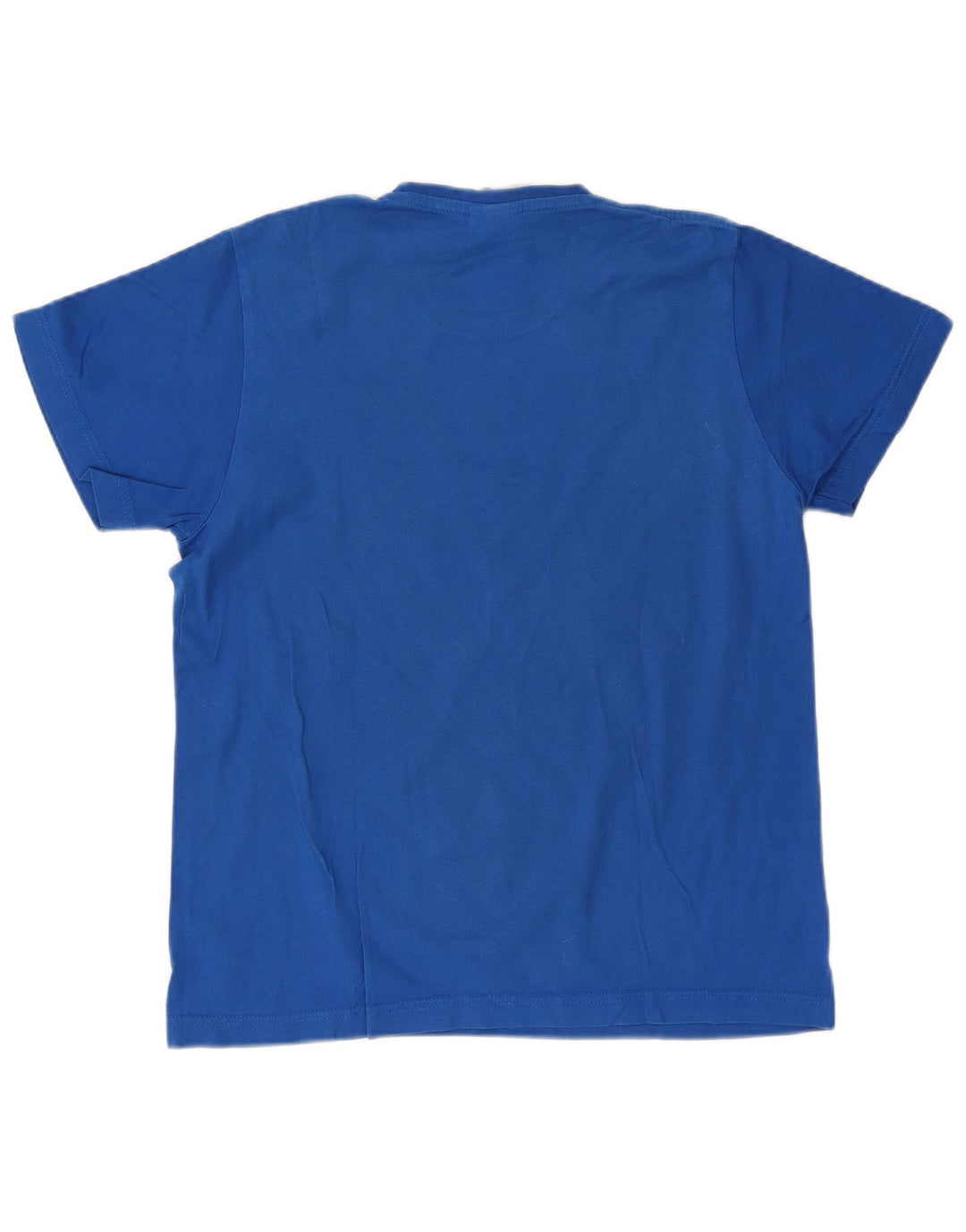 Adidas Herren Grafik-T-Shirt aus mittelblauer Baumwolle