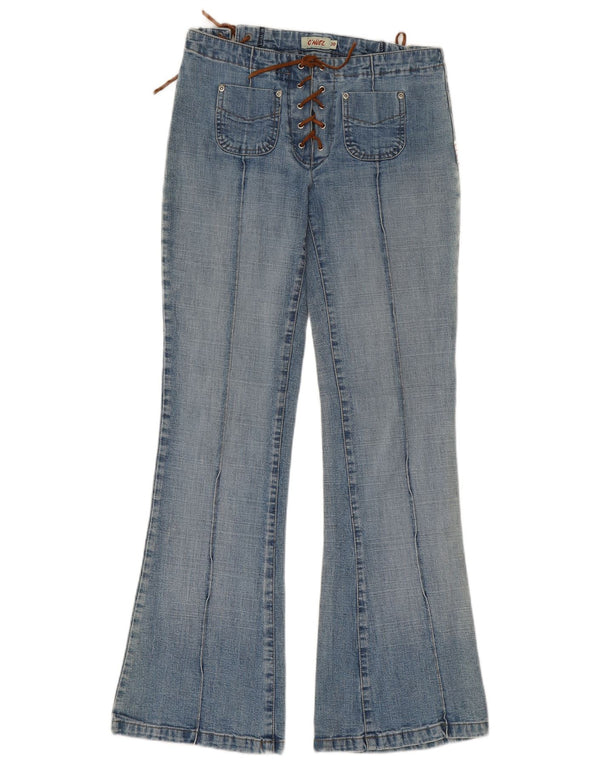 Womens Flared Jeans W30 L30 Blue Cotton
