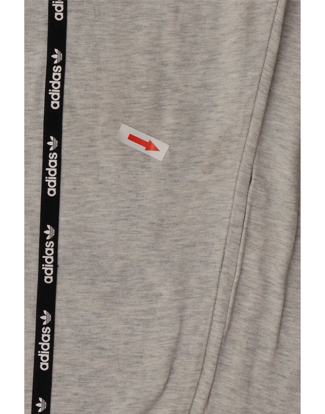 Adidas Damen Graphic Leggings UK 12 Mittelgraue Colourblock-Baumwolle
