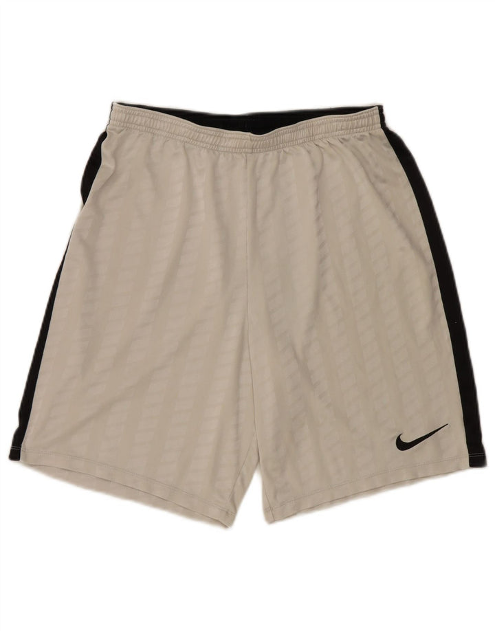 Nike Herren Dri Fit Sportshorts, groß, weißes Farbblock-Polyester