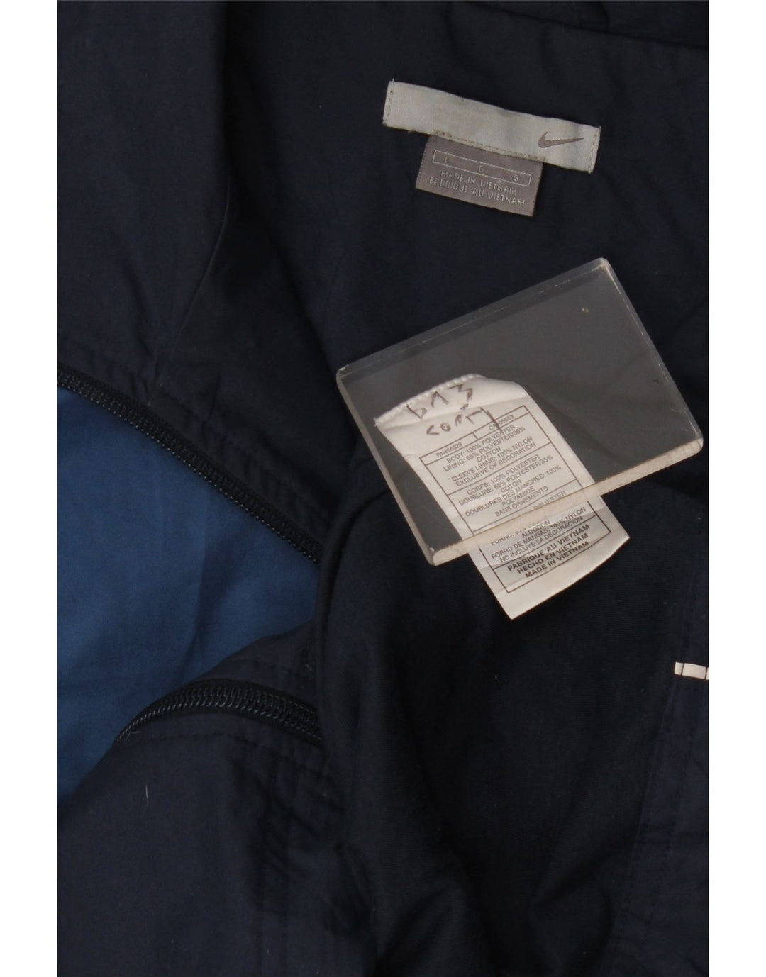 Nike Herren-Trainingsanzug-Oberteiljacke, großes blaues Colourblock-Nylon