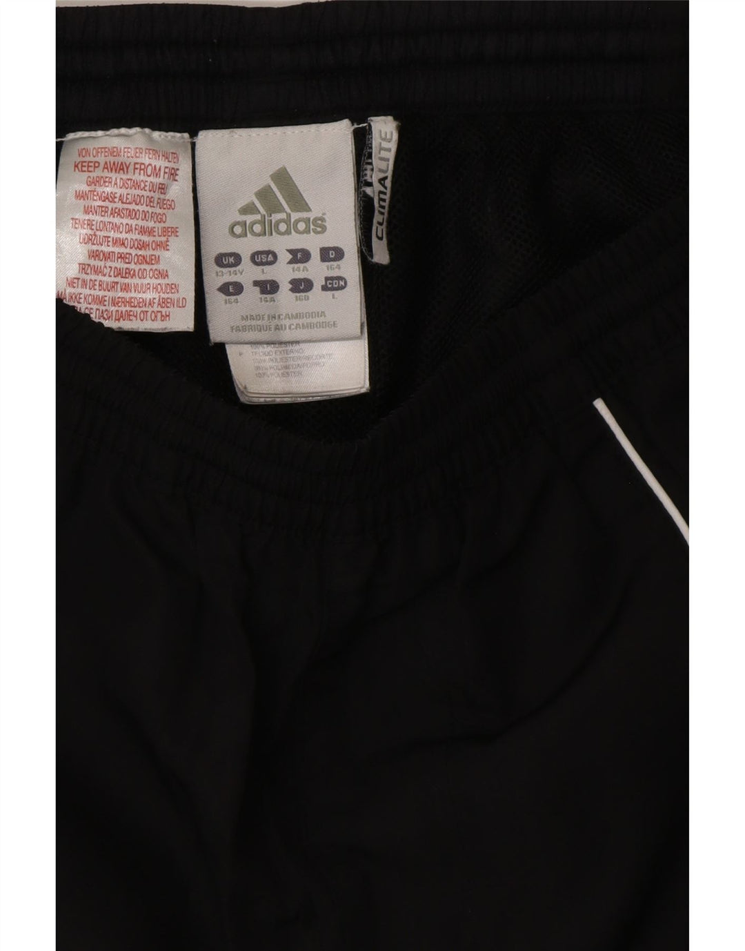 ADIDAS Jungen Climalite Trainingshose Jogger 13-14 Jahre Schwarz