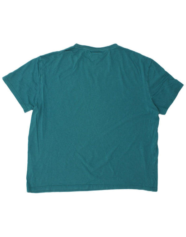 Tommy Hilfiger Herren T-Shirt mit Grafik, XL, Blau