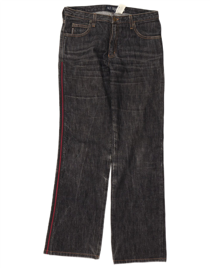 Armani Damen Straight Jeans W29 L31 Marineblaue Baumwolle