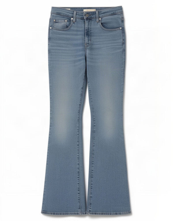 Levi's Damen 726 High Rise Flared Jeans W29 L32 Blaue Baumwolle