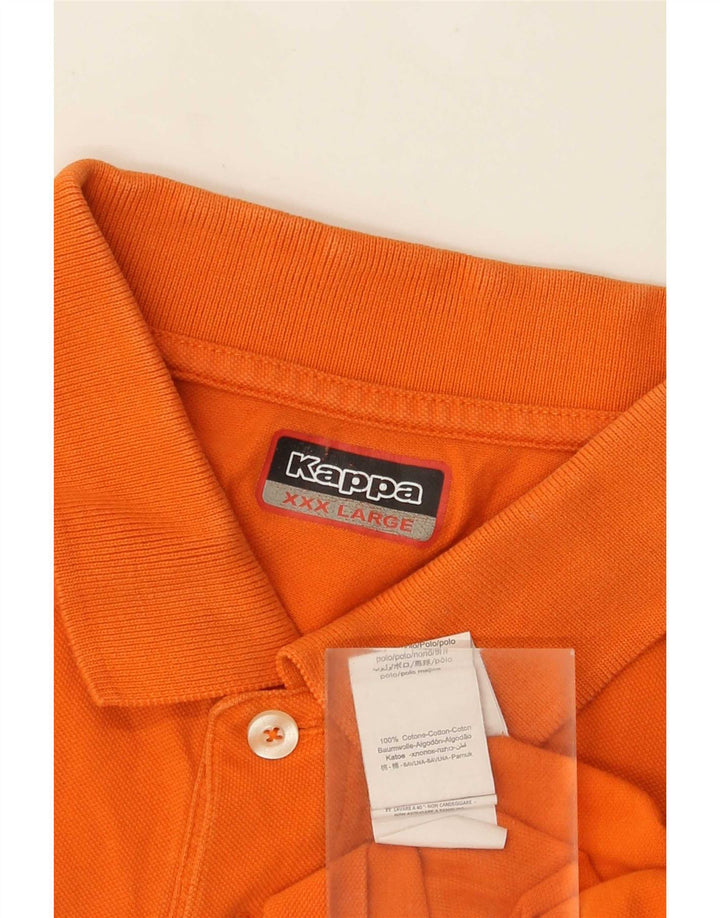 Kappa Herren Poloshirt 3XL Orange Baumwolle