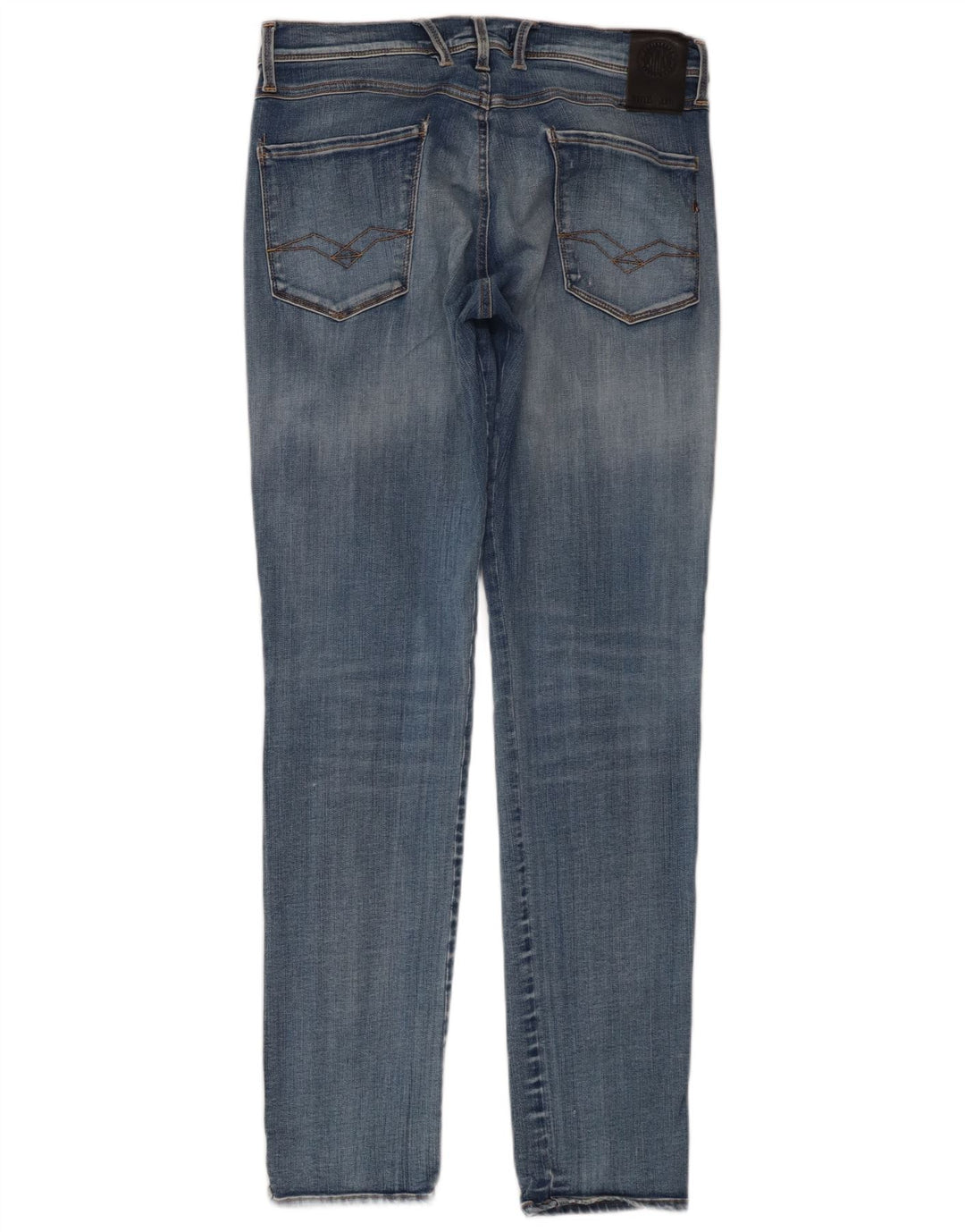 Replay Damen Slim Jeans W30 L32 Blaue Baumwolle