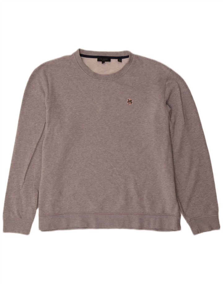 TED BAKER Herren Sweatshirt Pullover Größe 6 2XL Grau
