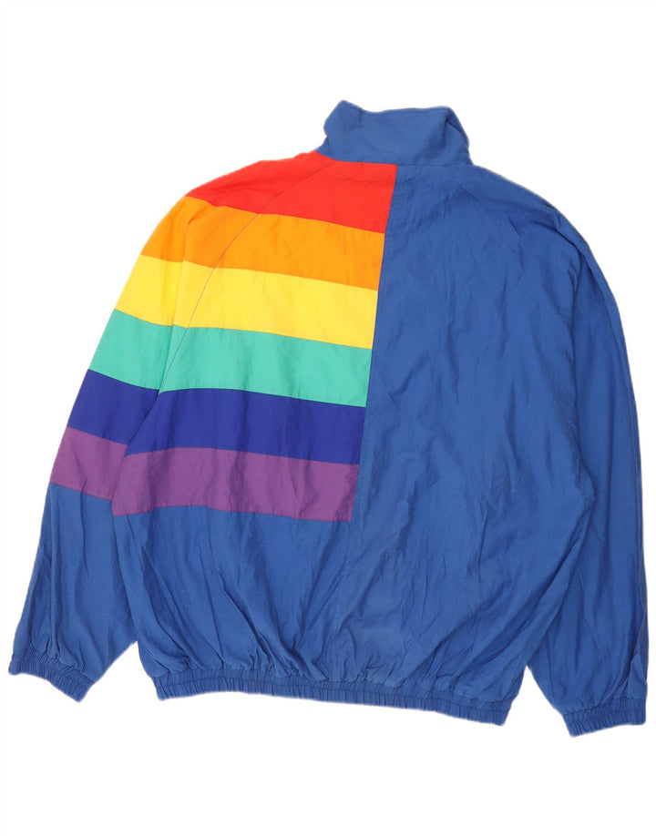 Faber Herren-Trainingsanzug-Oberteil, Jacke, XL, Blau, Colourblock-Baumwolle