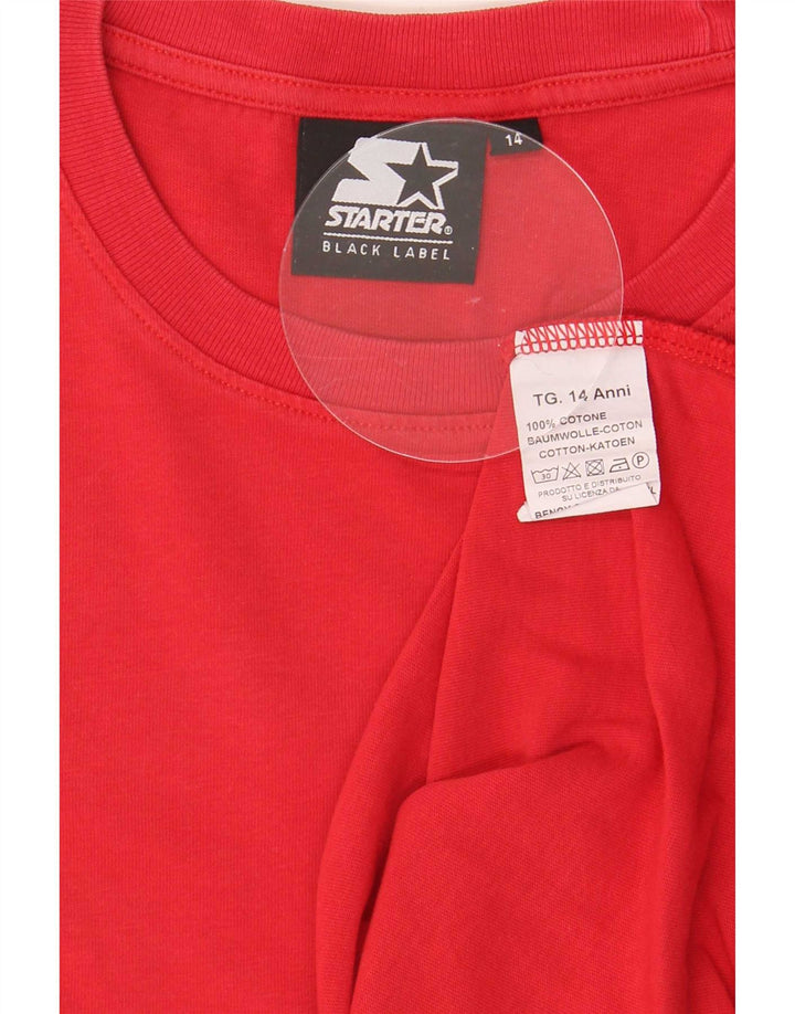 Starter T-Shirt mit Grafik für Jungen, 13–14 Jahre, rote Baumwolle