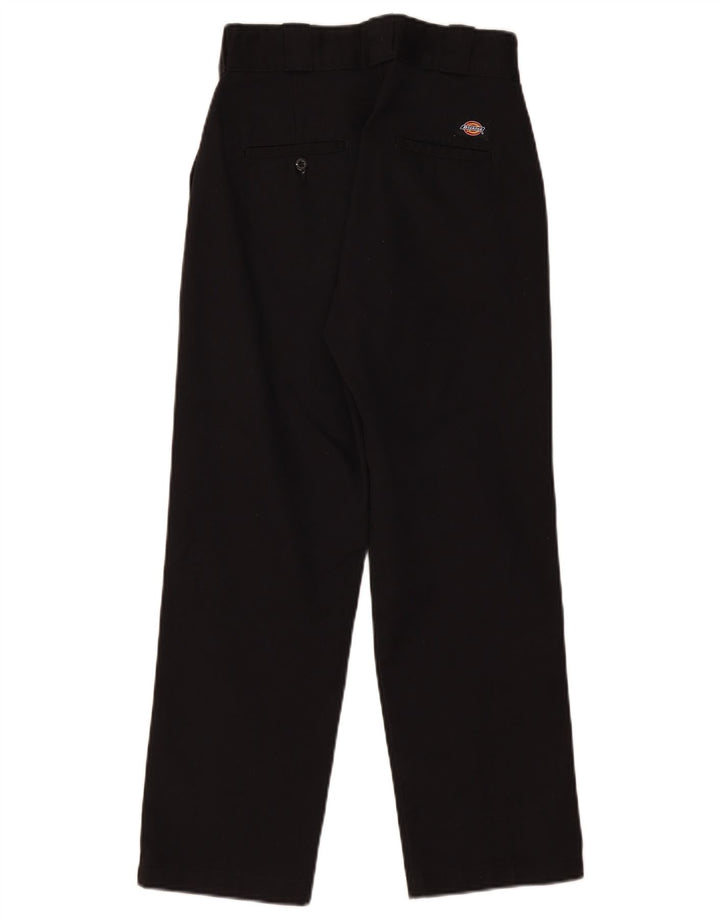 Dickies Damen gerade Chinohose W26 L26 Schwarz Polyester