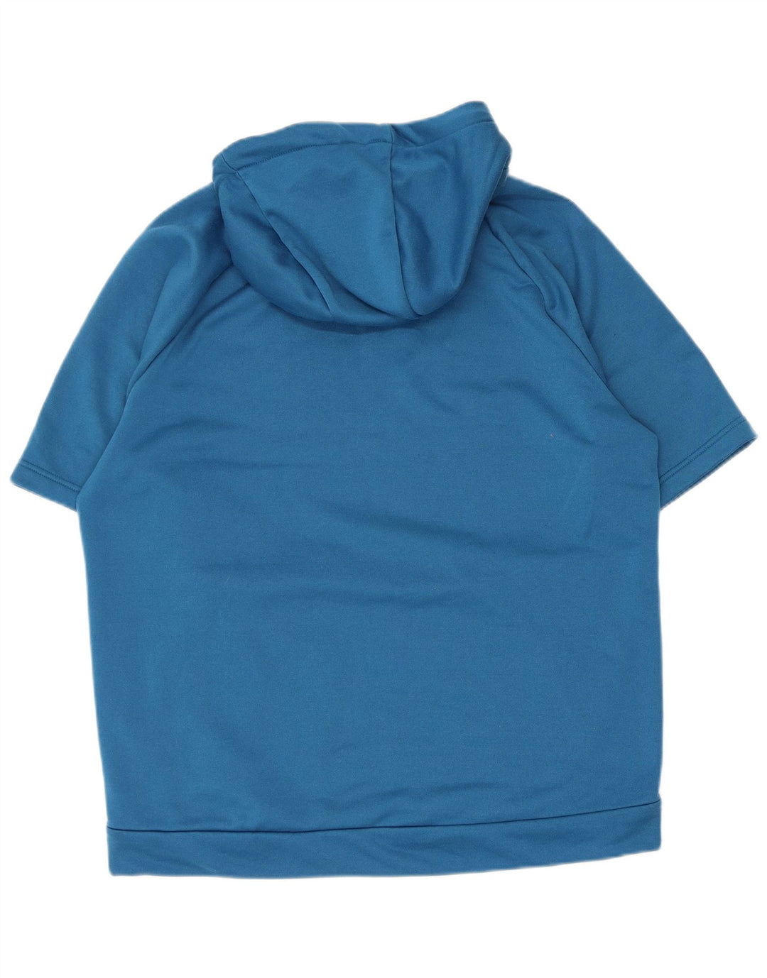 Nike Herren Dri Fit Kurzarm-Kapuzenpullover, groß, blau, Polyester