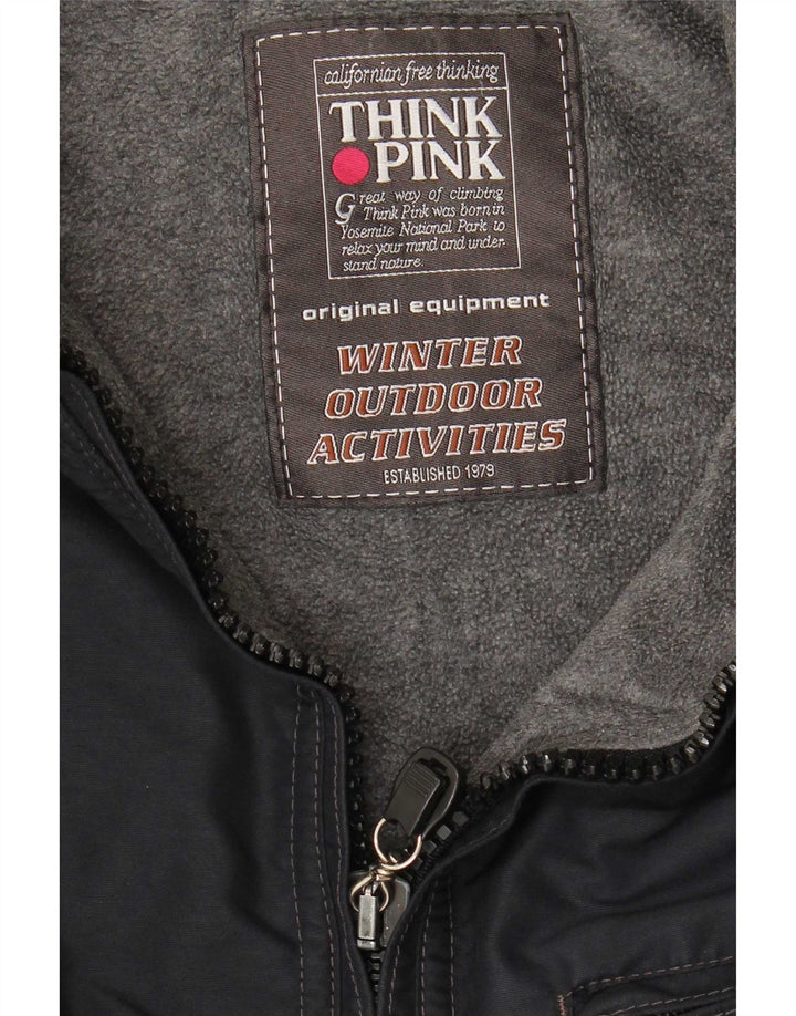 Think Pink Herren Bomber Windjacke UK 42 XL Marineblau
