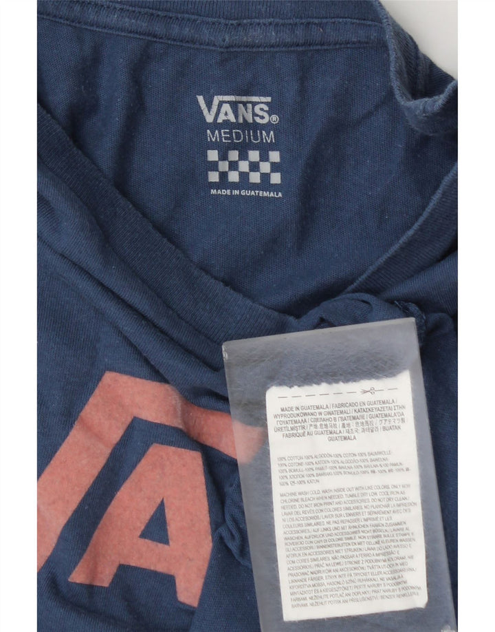 Vans Grafik-T-Shirt für Damen, UK 14, mittelmarineblau, Baumwolle