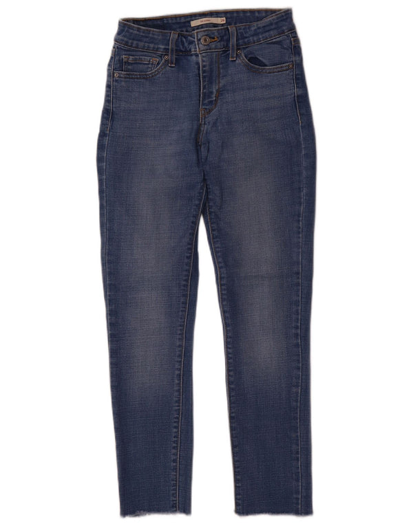 Levi's 711 Skinny Jeans für Mädchen, 11–12 Jahre, W26 L27, blaue Baumwolle