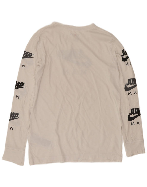 Jordan Boys Regular Graphic Top Long Sleeve 12–13 Jahre Large White Sports