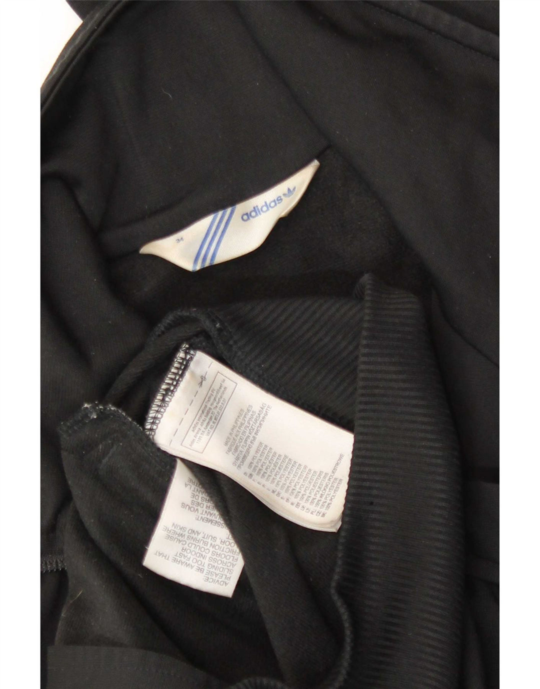 Adidas Damen Graphic Trainingsanzug Top Jacke EU 34 XS Schwarz Polyester