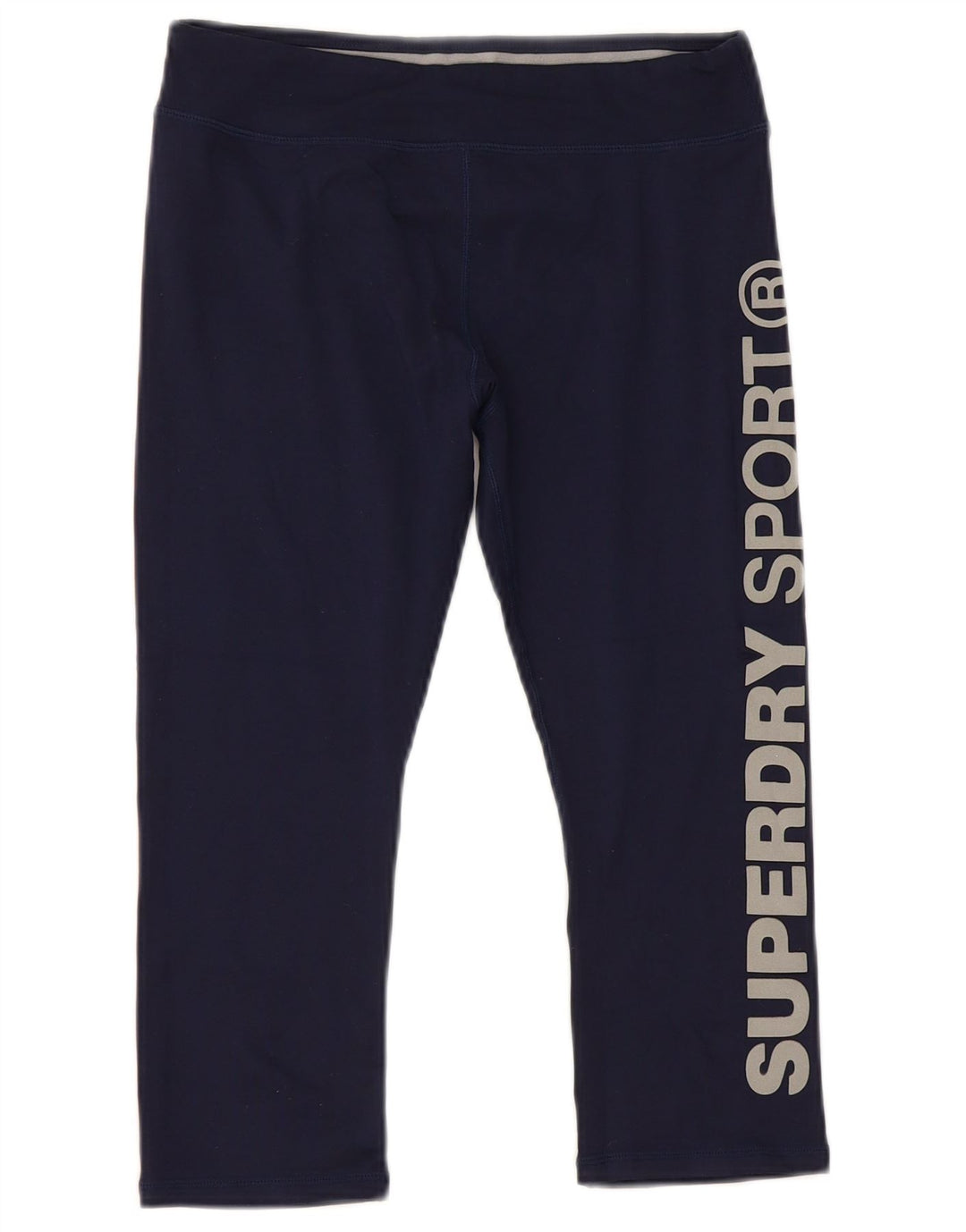 Superdry Damen Capri-Leggings mit Grafik, UK 6, XS, Marineblau, Polyester