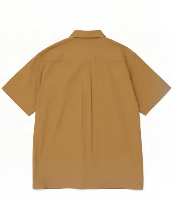 Timberland Mens Short Sleeve Shirt Large Beige Cotton