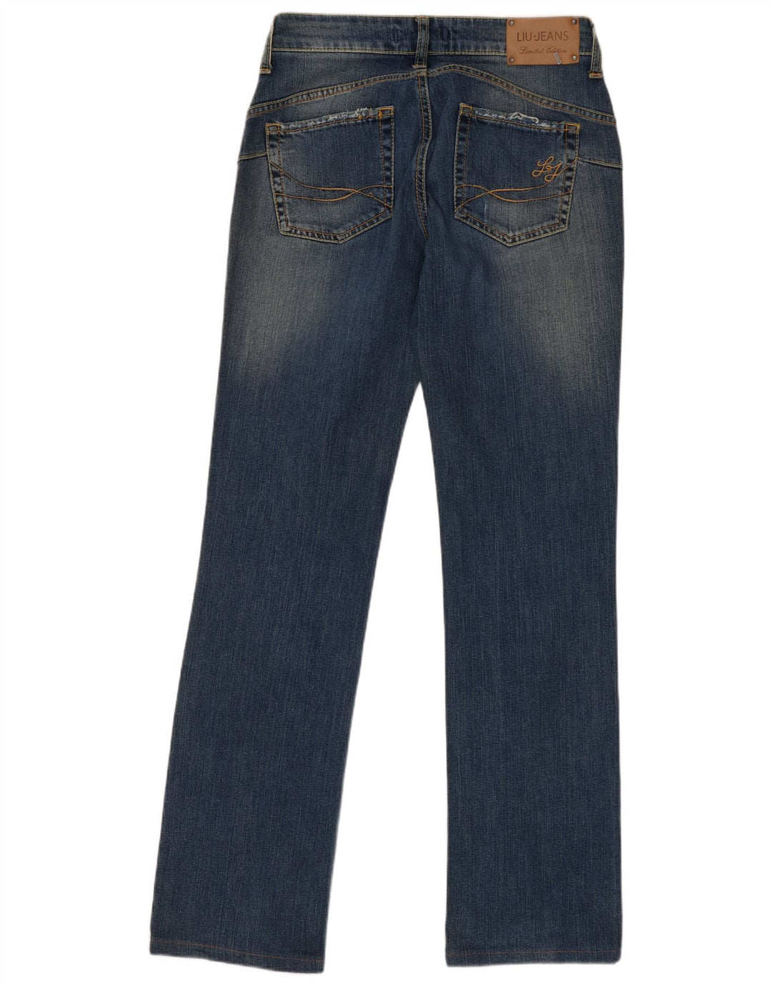 LIU JO Damen Distressed Slim Jeans W28 L31 Blaue Baumwolle