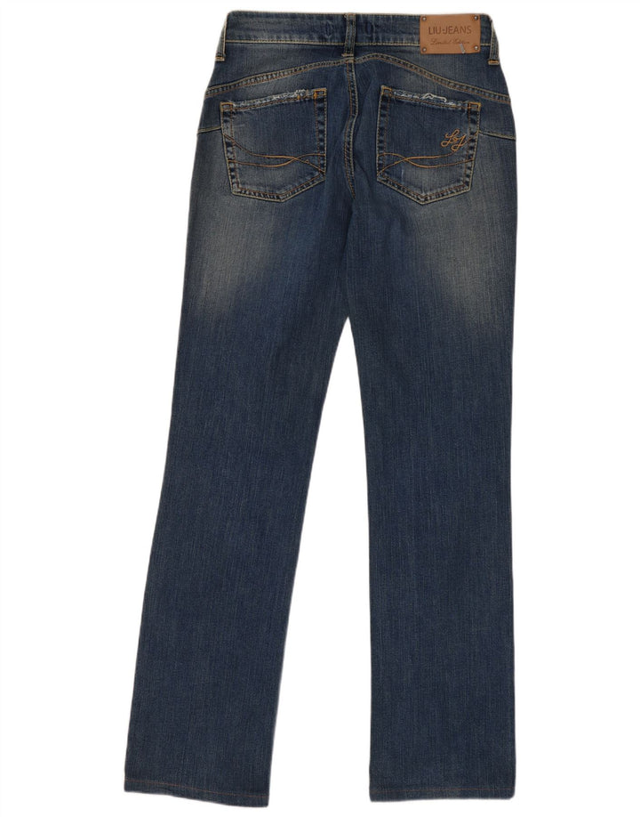LIU JO Damen Distressed Slim Jeans W28 L31 Blaue Baumwolle
