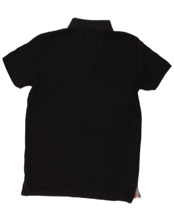 Superdry Herren-Poloshirt XL aus schwarzer Baumwolle