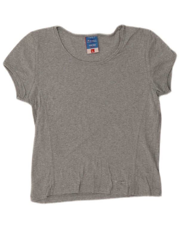 Champion Heritage Classics T-Shirt-Oberteil für Mädchen, 11–12 Jahre, Größe L, Grau