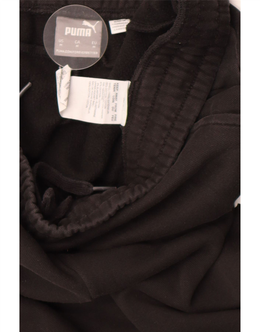 Puma Herren-Trainingshose, mittelschwarz, Baumwolle