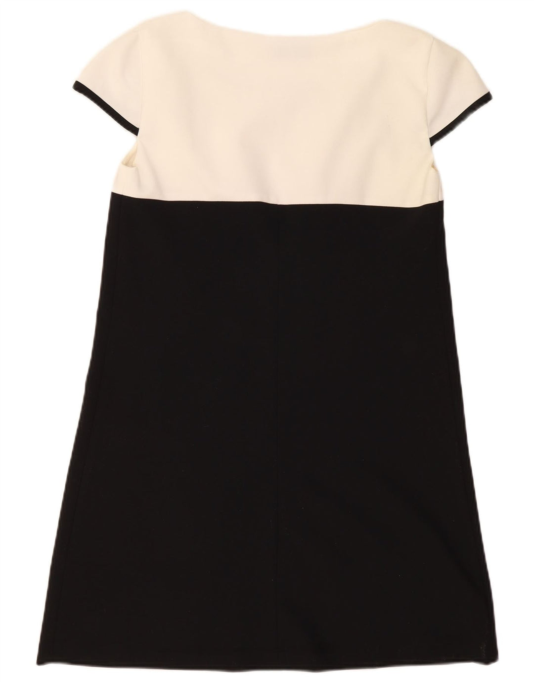 Vintage Damen A-Linien-Kleid IT 46 Large Black Colourblock
