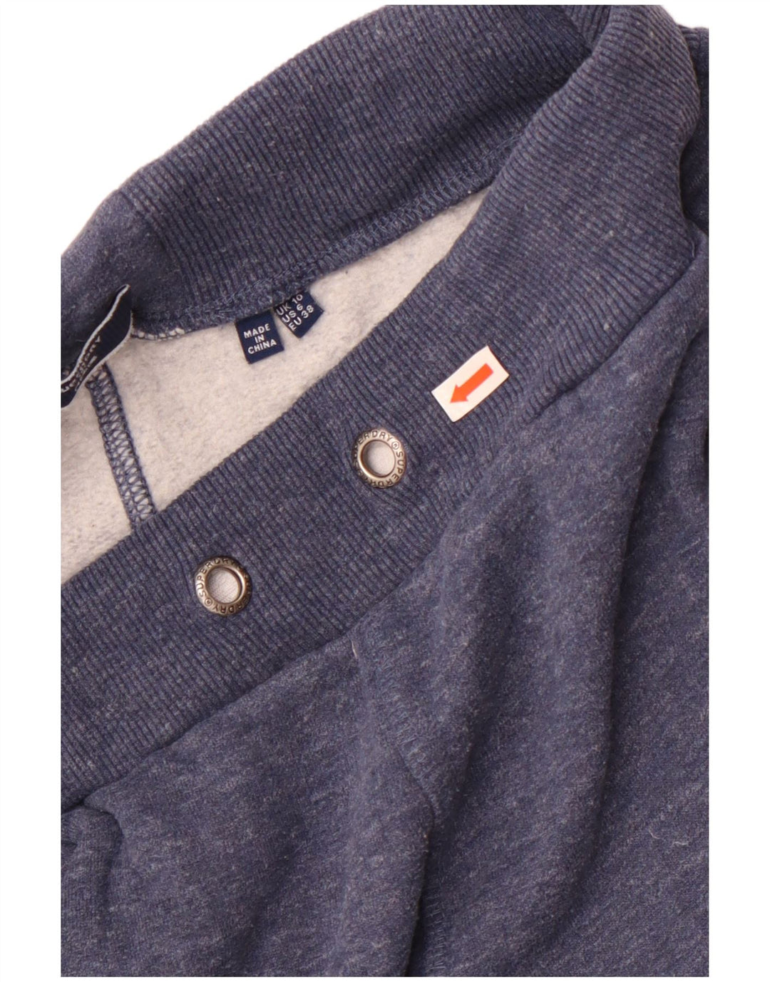 Superdry Damen-Trainingshose, Jogginghose, UK 10, Größe S, Marineblau gefleckt