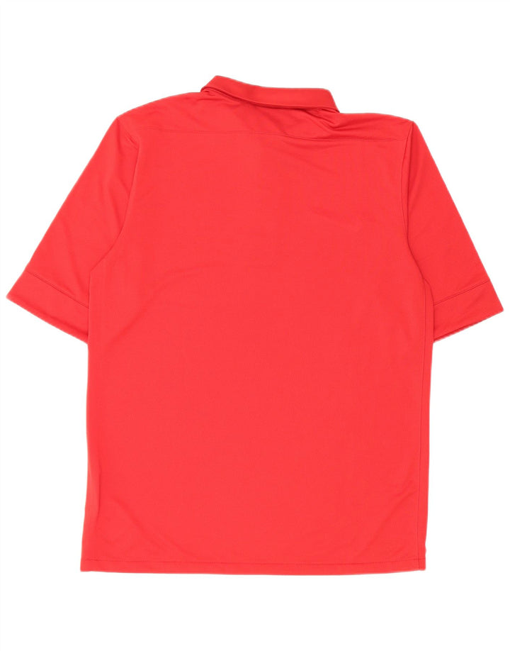 Nike Herren Dri Fit Poloshirt Mittelrotes Polyester