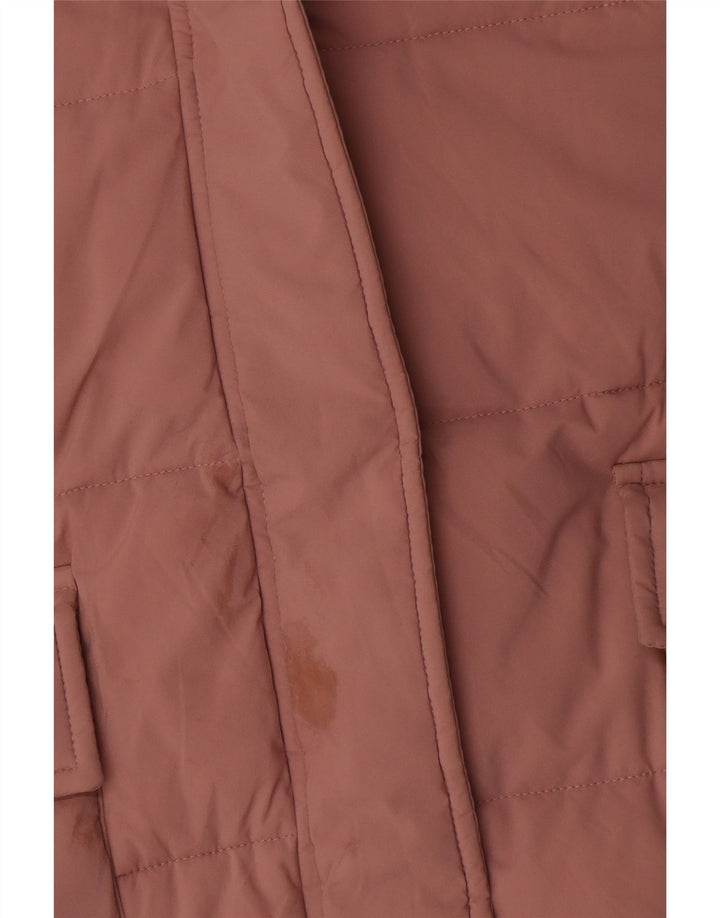 Marks & Spencer Wattierter Damenmantel mit Kapuze, UK 24 4XL, Rosa, Polyester