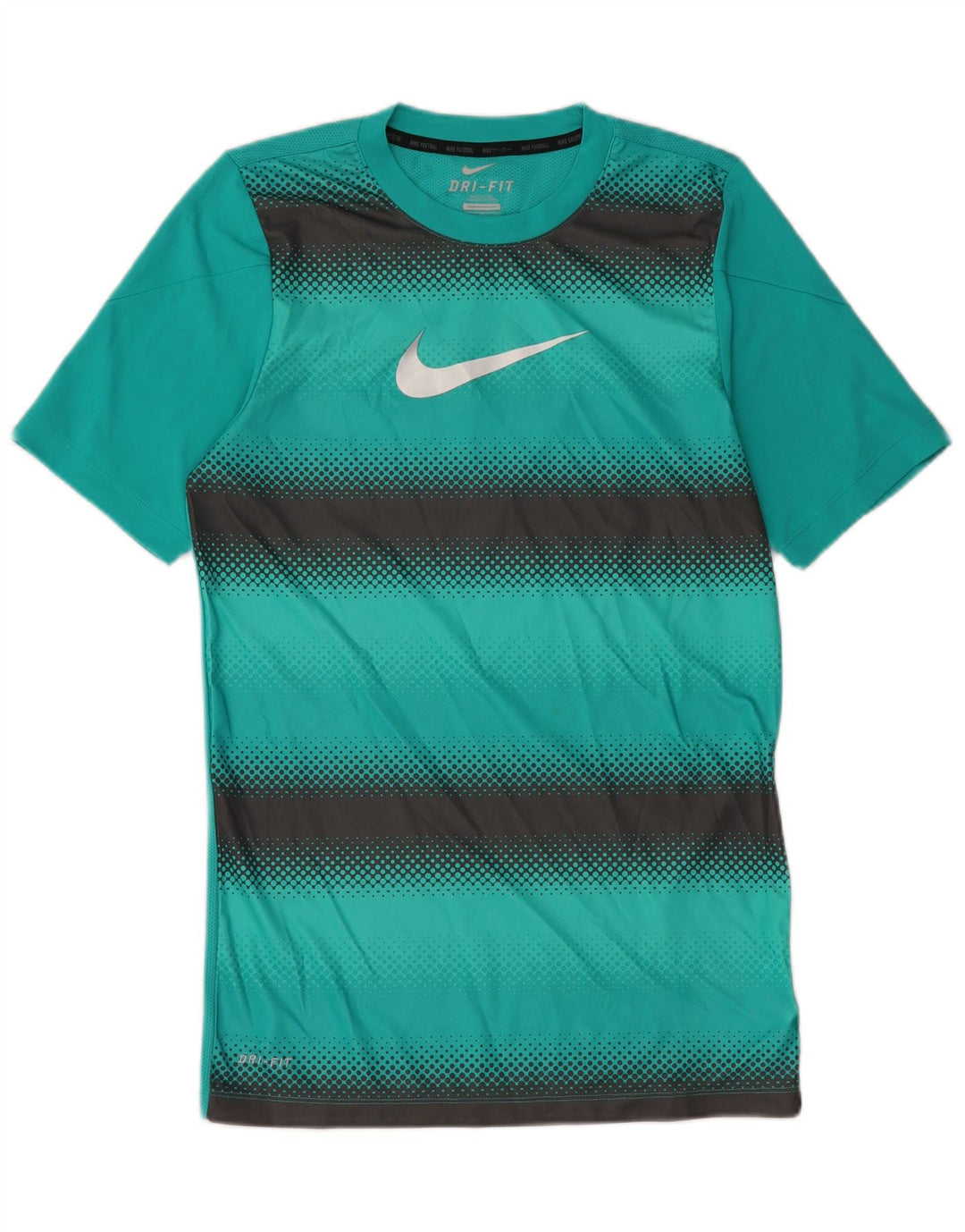 Nike Herren Dri Fit Grafik-T-Shirt-Oberteil, kleines blaues Farbblock-Polyester