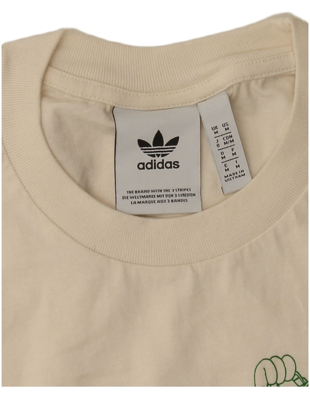 Adidas Herren Graphic T-Shirt Top Mittelweiß