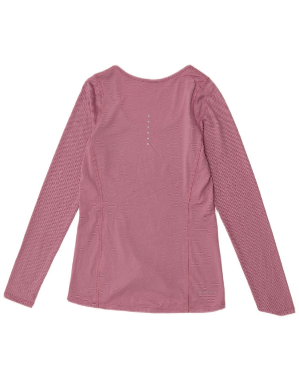 Nike Damen Top Langarm UK 6 XS Rosa Polyester