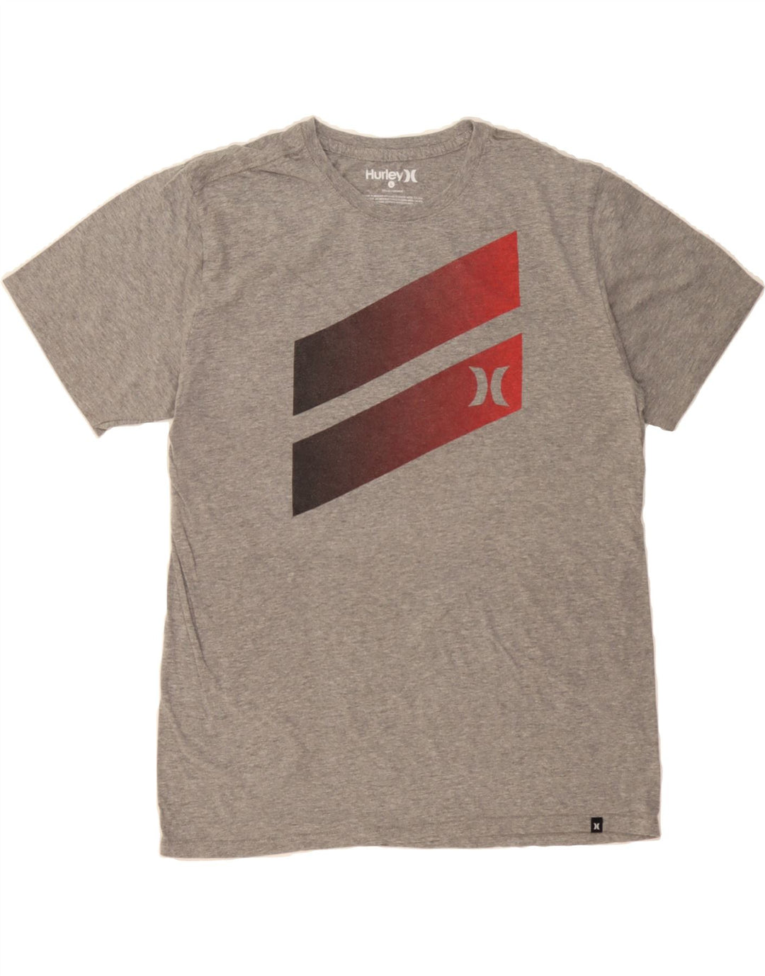 HURLEY Mens Graphic T-Shirt Top Large Grey Cotton Vintage Hurley and Second-Hand Hurley from Messina Hembry 
