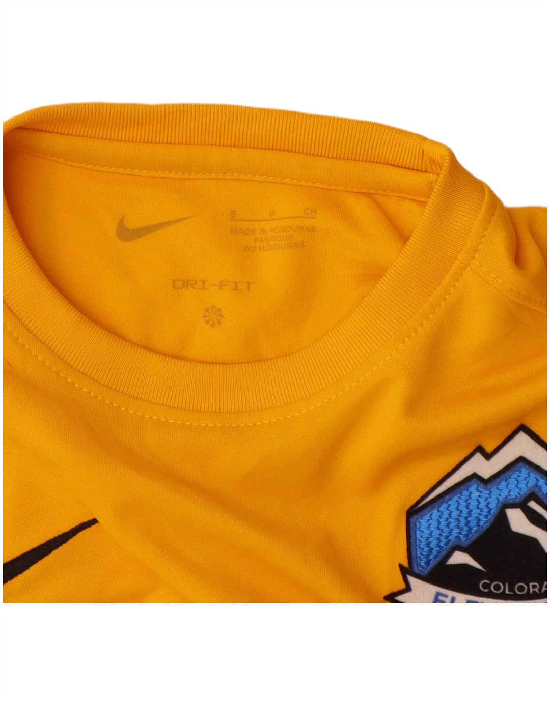 Nike Dri Fit Grafik-T-Shirt für Jungen, 8–9 Jahre, Größe S, Gelb, Polyester