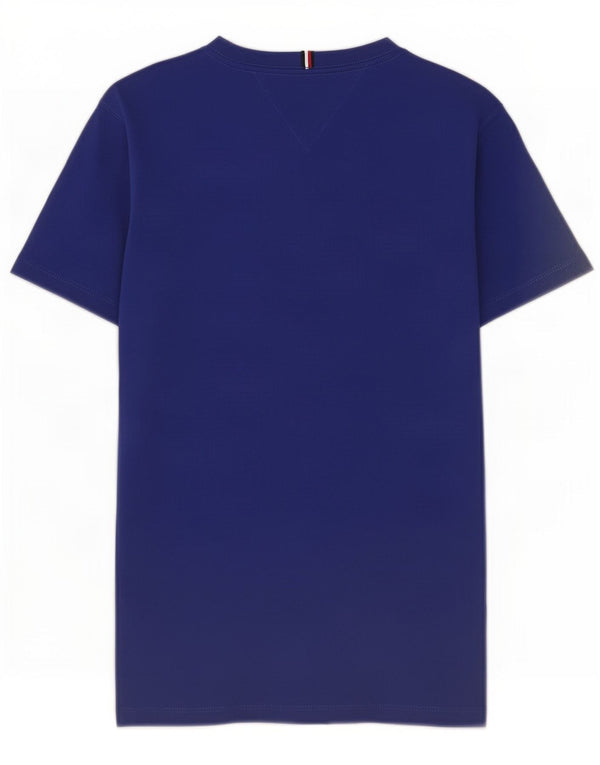 Tommy Hilfiger T-Shirt-Oberteil für Jungen, 13–14 Jahre, marineblaue Baumwolle