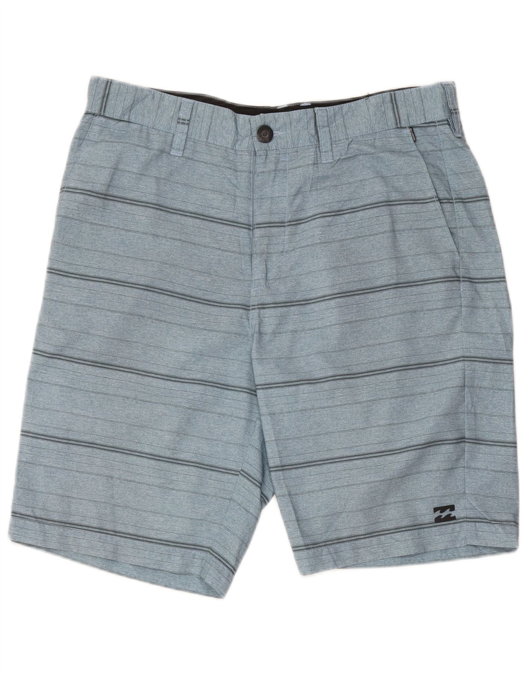Billabong Herren Chinoshorts W33 Mittelblau gestreiftes Polyester