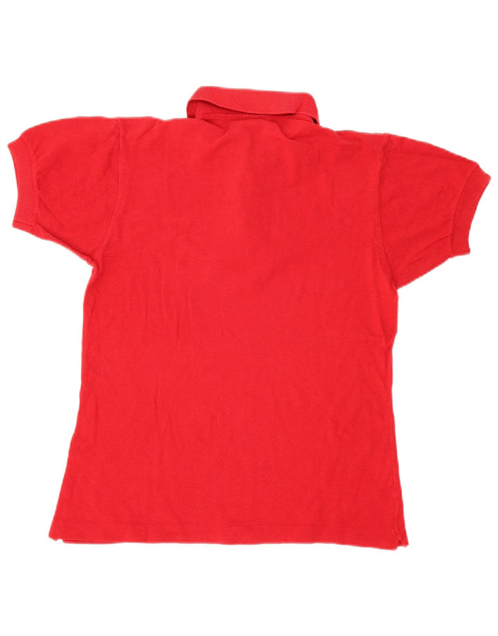 Lacoste Herren-Poloshirt, Größe 3, klein, rote Baumwolle