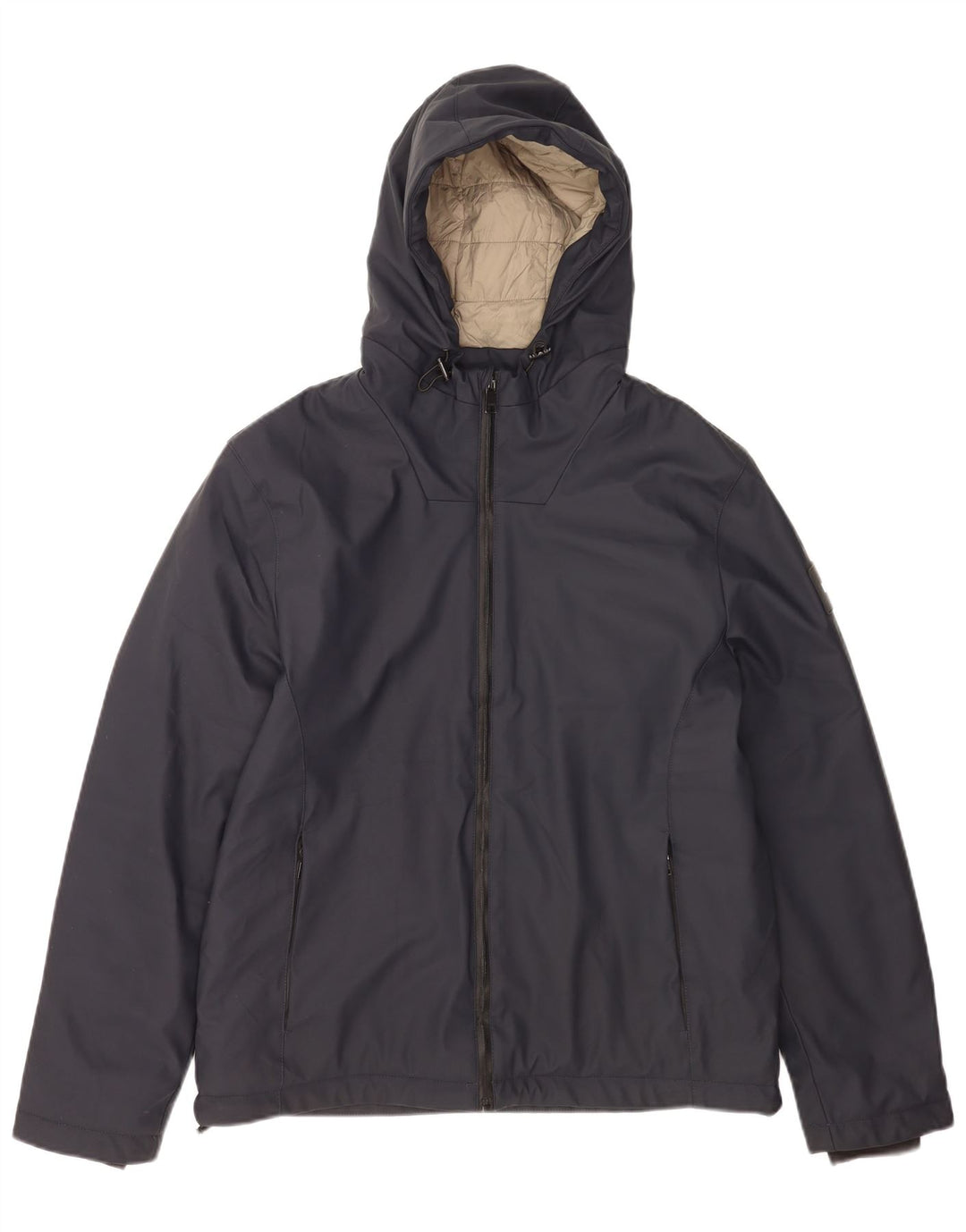 Liu Jo Herren-Windbreakerjacke mit Kapuze, UK 40, Größe L, Marineblau, Polyester