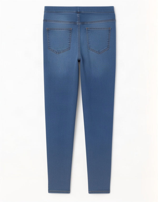 Marks & Spencer Damen Jegging-Jeans UK 10 Small W28 L28 Marineblaue Baumwolle