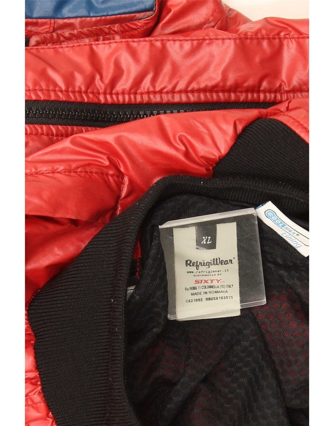 Refrigiwear Damen Regenjacke UK 18 XL Roter Farbblock